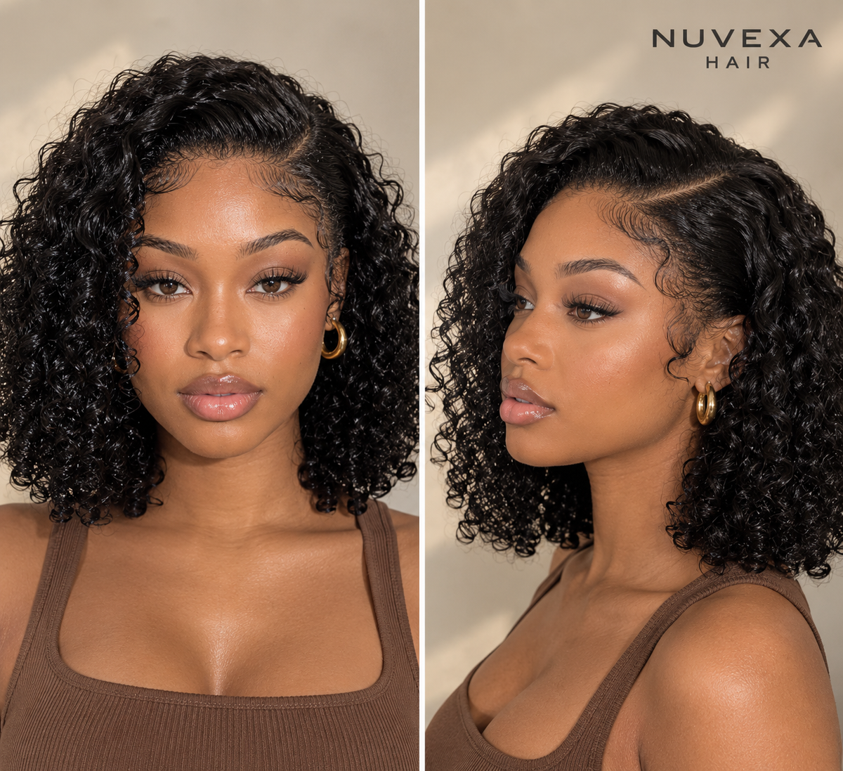 Fifi - 14" 13x5  Front Curly Wig 100% Pure Virgin Hair