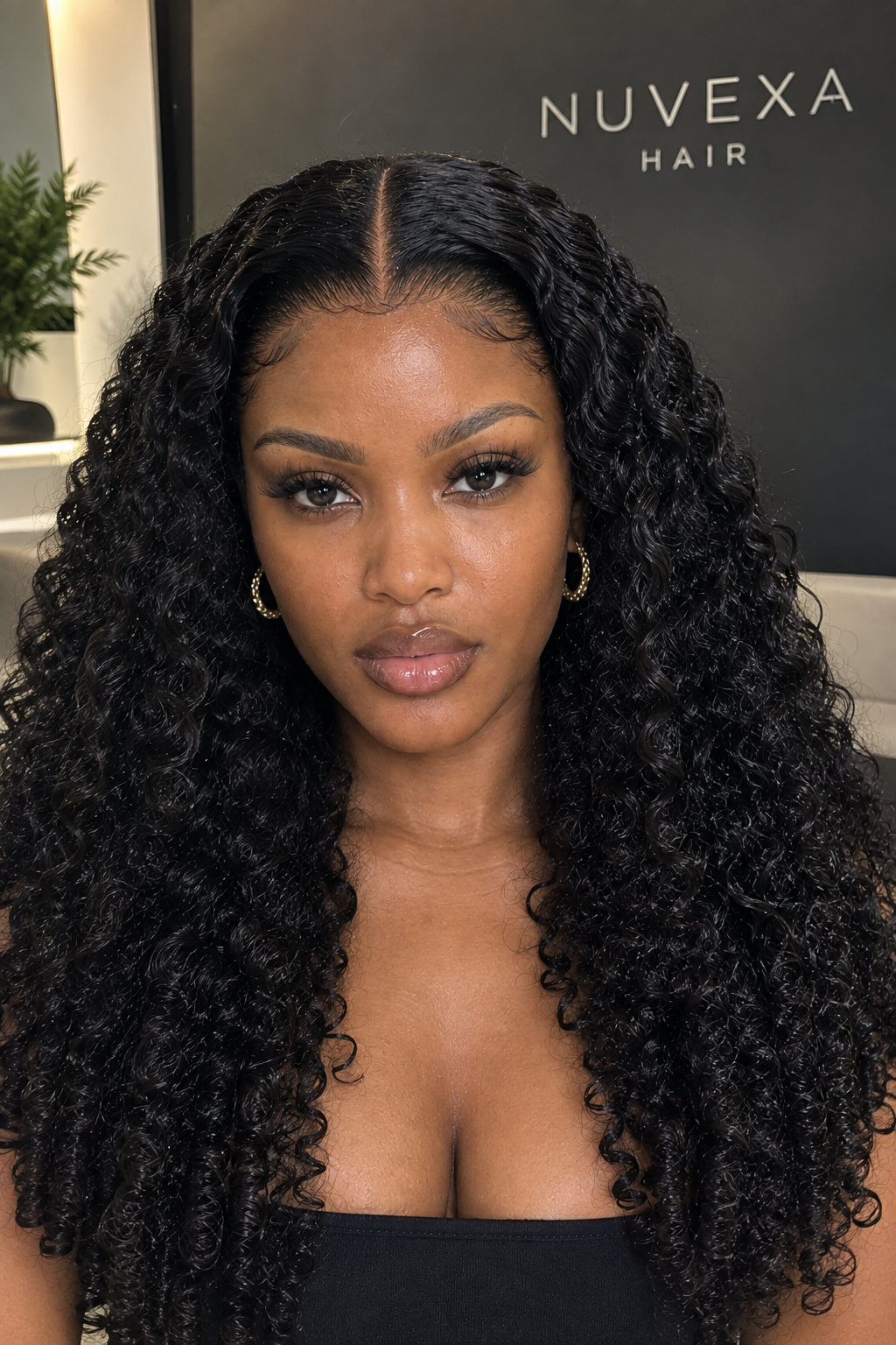 Curlee - 20" Burmese 13x6 Natural Black Curly Virgin Human Hair